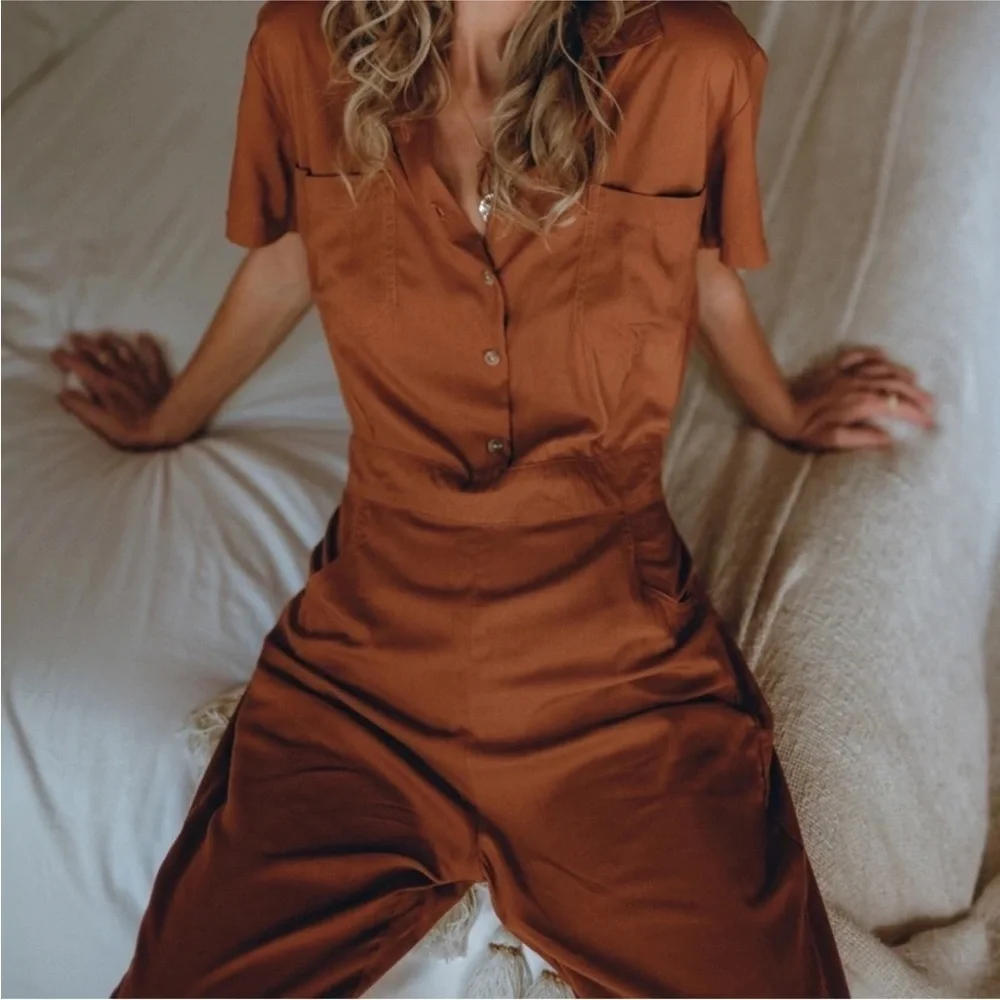 BOGO Pampelone Rust Utility Jumpsuit - Picture 3 of 9